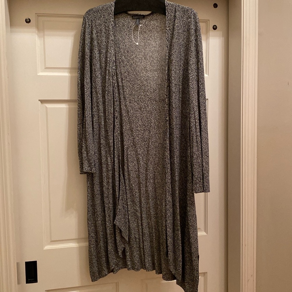 Eileen Fisher open long cardigan 🖤🤍